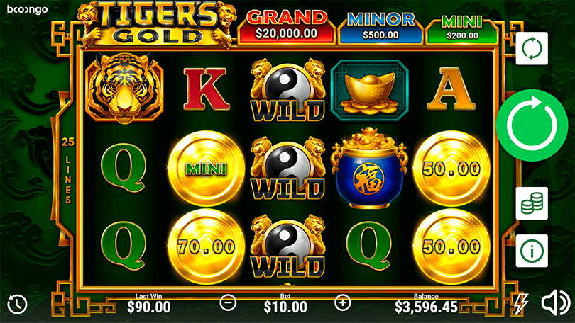 Tigers gold Hold and Win